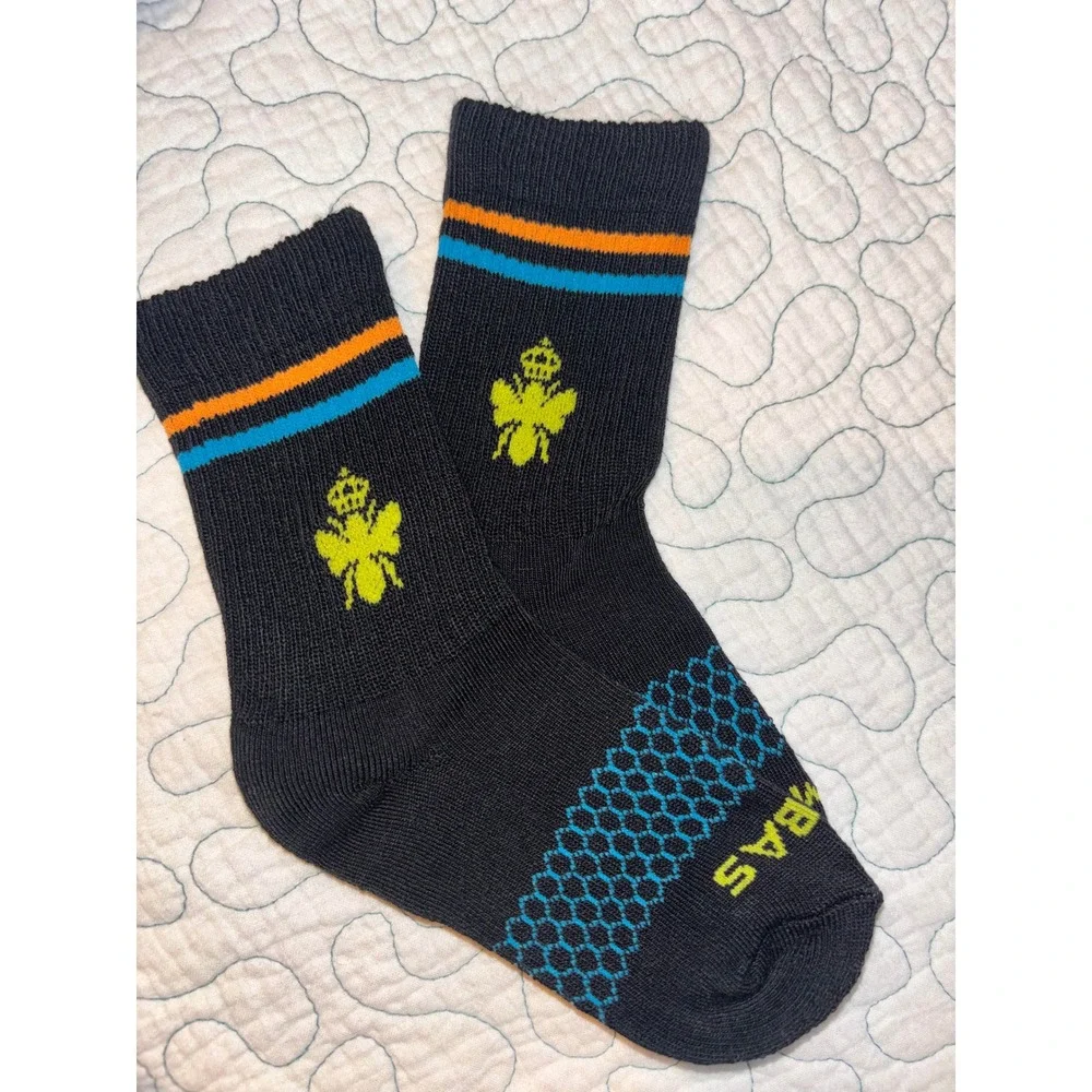Bombas Ankle Socks Black XS Honeycomb Arch Support 3 Pairs